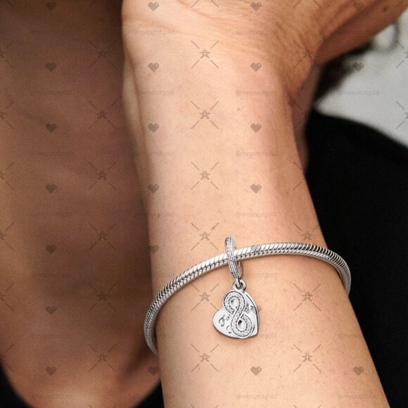 Pandora Forever Friends Dangle Charm with Clear CZ - Picture 2 of 2